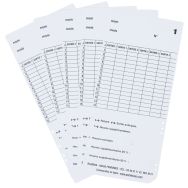 Lot de 500 Fiche de pointage ER 1500/2500