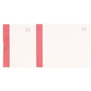 Lot de 50 Bloc vendeur col. assort 100 feuil. double num. 6 ,6x13,5cm