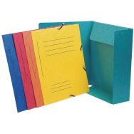 Lot de 50 Chemise à élastique Imprimée 3 rabats carte lustrée - A4