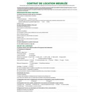 Lot de 50 Contrat de location pour locaux meublés réf 49E