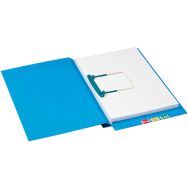 Lot de 50 Dossier Clipex latéral: bleu: Secolor