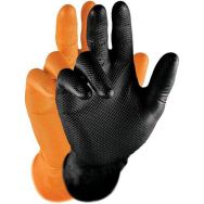Lot de 50 Gant jetable nitrile Orange Grippaz - T10