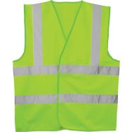 Lot de 50 Gilet hi-viz baudrier et double bande - Vert - XL