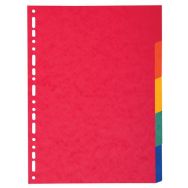 Lot de 50 Intercalaires carte 220g 5 positions - a4 maxi