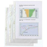 Lot de 50 Pochette perforée Economic, A6, PP, grainée, 0,075 mm (x 50)