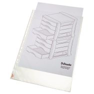 Lot de 50 Pochette perforée Esselte A3 portrait grainé, 85µ