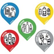 Lot de 50  Stickers Tri Panaché