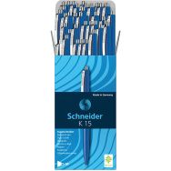 Lot de 50 Stylo bille - K15 - bleu - 50 pcs - Schneider
