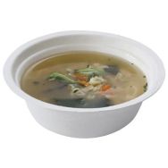 Lot de 50 bols ronds bagasse 350 ml -Publi Embal