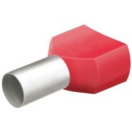 Lot de 50 embouts jumelés avec col en plastique pour câble 2x10,00mm²_ 97 99 377