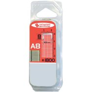 Lot de 5 Agrafe pour agrafeuse et cloueuse type A - 8mm
