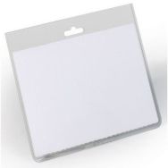 Lot de 5 Badge avec perforation EURO - 60x90mm - Transparent