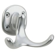 Lot de 5 Bipatères - Nbr patère : 2 - Argent