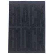 Lot de 5 Bloc Black block 29,7x21cm - Papier jaune quadrillé 5x5