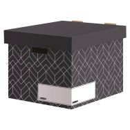 Lot de 5 Caisse d'archivage Déco Bleu nuit - Bankers Box