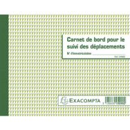Lot de 5 Carnet de bord pour le suivi des déplacements