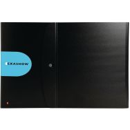 Lot de 5 Classeur de présentation exashow en PP 4 anneaux 30mm A3