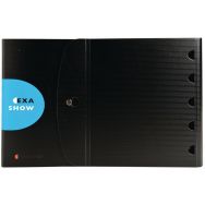 Lot de 5 Classeur de présentation exashow en PP 4 anneaux 30mm A4