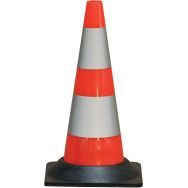 Lot de 5 Cone en plastique à bande rétro C2