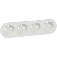 Lot de 5 Enjoliveur blanc pour prise RCA