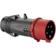 Lot de 5 Fiche 16A 4P+T 400V PLAST 44
