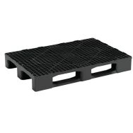 Lot de 5 Palette plastique PE recyclé 800x1200mm - 3 semelles