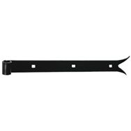 Lot de 5 Penture teinte noir style queue carpe 400mm