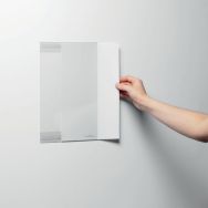 Lot de 5 Pochette d'affichage transparente Info Holder adhésive - A4