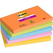 Lot de 5 Post-it super sticky - Boost 76x127mm