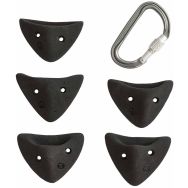 Lot de 5 Prises d'escalade - Entre Prises - Simon's Edges S bleu