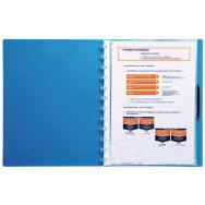 Lot de 5 Recharge de 20 pochettes pour protège-documents A4 Cristal