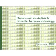 Lot de 5 Registre unique des résultats de l'évaluation des risques profess.