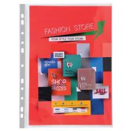 Lot de 5 Sachet 10 pochettes perforées premium PP 140micron a4+