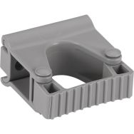 Lot de 5 Support mural hygiénique - Clip Grip - 8,3cm - Gris