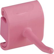 Lot de 5 Support mural hygiénique - Crochet simple - 4,15cm - Rose