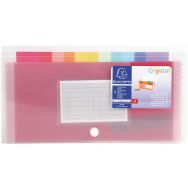 Lot de 5 Trieur midi 7 compartiments en polypropylène Crystal - 14x26cm