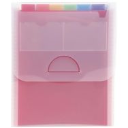 Lot de 5 Trieur valisette vertical 6 compartiments Crystal - A4