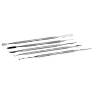 Lot de 5 brunissoirs inox