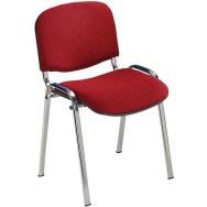 Lot de 5 chaises Cluny Pièt.chromé PVC M1 Urban Tomate