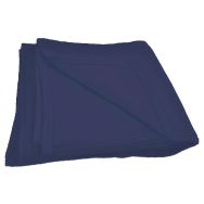 Lot de 5 couvertures unies 180 x 220 cm coloris navy