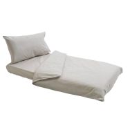 Lot de 5 housse de couette coton uni 80 x 120 cm - coloris gris perle