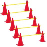 Lot de 5 mini-haies cones 35cm hauteur: 7-14-21-28 cm