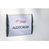 Lot de 5 plaques de signalisation A4 gris