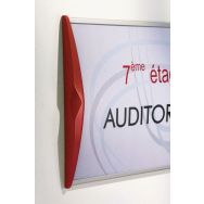 Lot de 5 plaques de signalisation A5 rouge