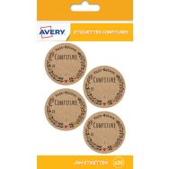 Lot de 600 Étiquette confiture fait maison - Ø47,5 mm