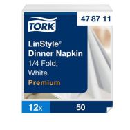 Lot de 600 Serviettes Dinner Blanc -Tork Premium LinStyle®