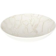 Lot de 6 Assiette à dessert forme wok Gold Cell - 21 cm