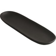 Lot de 6 Assiette à tapas Koloreo - Noir - 33x10,5 cm