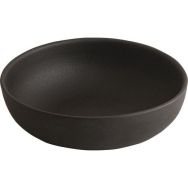 Lot de 6 Assiette coupe Koloreo - Noire - 19 cm