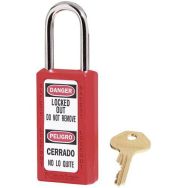 Lot de 6 Cadenas de consignation corps haut - Anse acier - Rouge